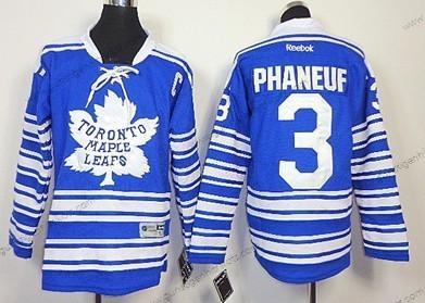 Kinder Toronto Maple Leafs #3 Dion Phaneuf 2014 Winter Klassisch Trikots – Blau