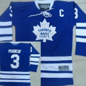 Kinder Toronto Maple Leafs #3 Dion Phaneuf Ausweichtrikot Trikots – Blau