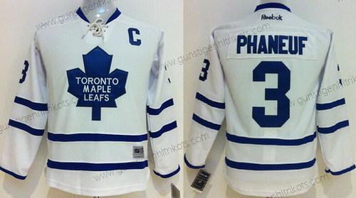 Kinder Toronto Maple Leafs #3 Dion Phaneuf Trikots – Weiß