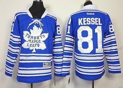 Kinder Toronto Maple Leafs #81 Phil Kessel 2014 Winter Klassisch Trikots – Blau