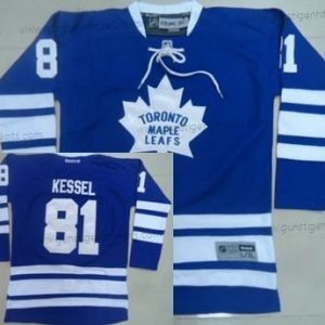 Kinder Toronto Maple Leafs #81 Phil Kessel Ausweichtrikot Trikots – Blau