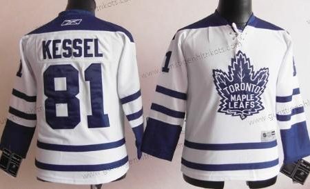 Kinder Toronto Maple Leafs #81 Phil Kessel Ausweichtrikot Trikots – Weiß