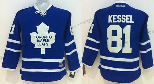 Kinder Toronto Maple Leafs #81 Phil Kessel Trikots – Blau