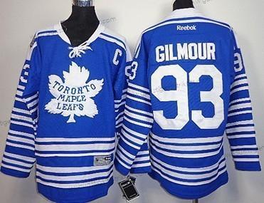 Kinder Toronto Maple Leafs #93 Doug Gilmour 2014 Winter Klassisch Trikots – Blau