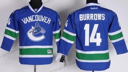 Kinder Vancouver Canucks #14 Alexandre Burrows Trikots – Blau