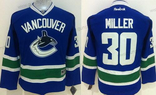 Kinder Vancouver Canucks #30 Ryan Miller Trikots – Blau