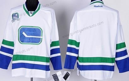 Kinder Vancouver Canucks Leer Ausweichtrikot Trikots – Weiß