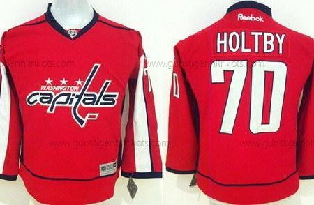 Kinder Washington Capitals #70 Braden Holtby 2015 Trikots – Rot