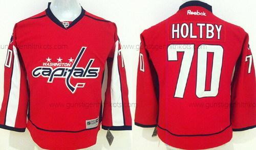 Kinder Washington Capitals #70 Braden Holtby 2015 Trikots – Rot