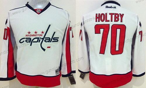 Kinder Washington Capitals #70 Braden Holtby 2015 Trikots – Weiß