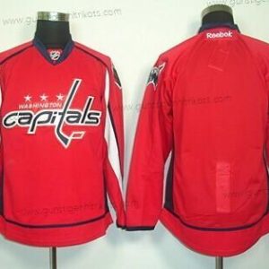 Kinder Washington Capitals Leer Trikots – Rot