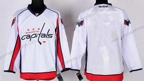 Kinder Washington Capitals Leer Trikots – Weiß