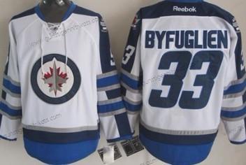 Kinder Winnipeg Jets #33 Dustin Byfuglien Trikots – Weiß