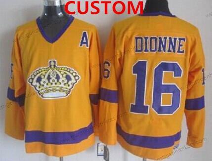 Los Angeles Kings Personalisiertes Retro CCM Trikots – Gelb