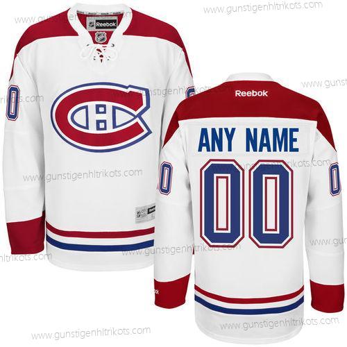 Montreal Canadiens Personalisiertes Auswärtstrikots Strickerei NHL 2016 Reebok Hockey Trikots – Weiß