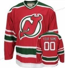 New Jersey Devils Personalisiertes With Trikots – Rot Grün