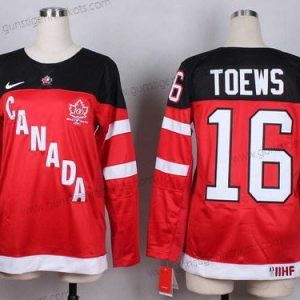 Nike Frauen 2014/15 Team Kanada #16 Jonathan Toews 100th Trikots – Rot