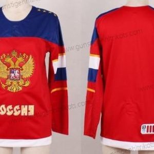 Nike Frauen 2014 Olympics Russland Leer Trikots – Rot