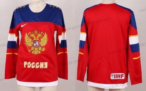 Nike Frauen 2014 Olympics Russland Leer Trikots – Rot