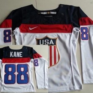 Nike Frauen 2014 Olympics USA #88 Patrick Kane Trikots – Weiß