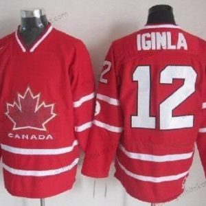 Nike Herren 2010 Olympics Kanada #12 Jarome Iginla Trikots – Rot