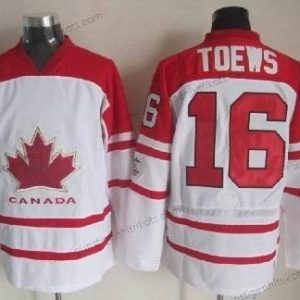 Nike Herren 2010 Olympics Kanada #16 Jonathan Toews Trikots – Weiß