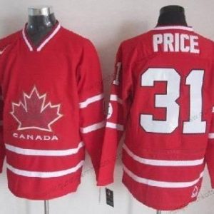 Nike Herren 2010 Olympics Kanada #31 Carey Price Trikots – Rot