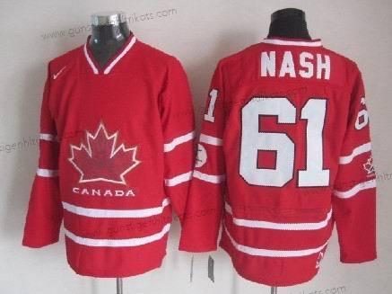 Nike Herren 2010 Olympics Kanada #61 Rick Nash Trikots – Rot