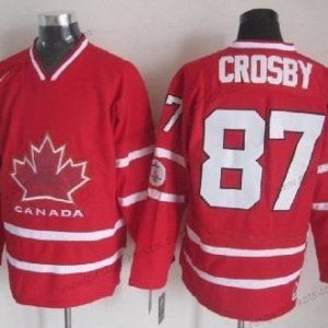 Nike Herren 2010 Olympics Kanada #87 Sidney Crosby Trikots – Rot