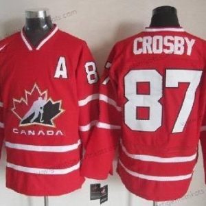 Nike Herren 2010 Team Kanada #87 Sidney Crosby Trikots – Rot