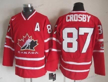 Nike Herren 2010 Team Kanada #87 Sidney Crosby Trikots – Rot