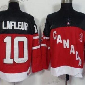 Nike Herren 2014/15 Team Kanada #10 Guy Lafleur Retired Spieler 100th Jahrestag Trikots – Rot