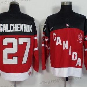 Nike Herren 2014/15 Team Kanada #27 Alex Galchenyuk 100th Jahrestag Trikots – Rot