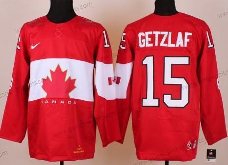 Nike Herren 2014 Olympics Kanada #15 Ryan Getzlaf Trikots – Rot