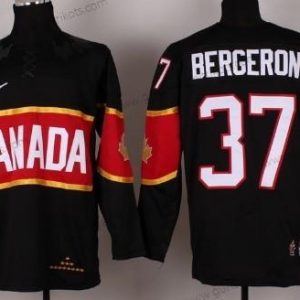 Nike Herren 2014 Olympics Kanada #37 Patrice Bergeron Trikots – Schwarz