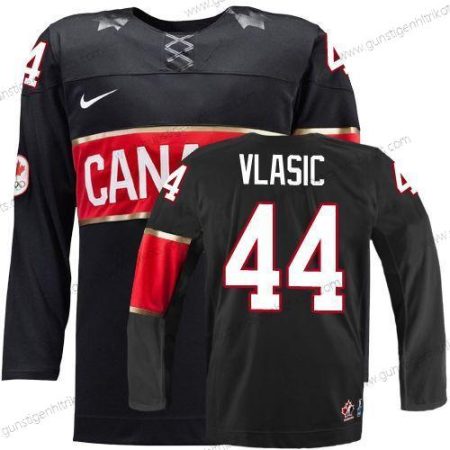 Nike Herren 2014 Olympics Kanada #44 Marc-Edouard Vlasic Trikots – Schwarz