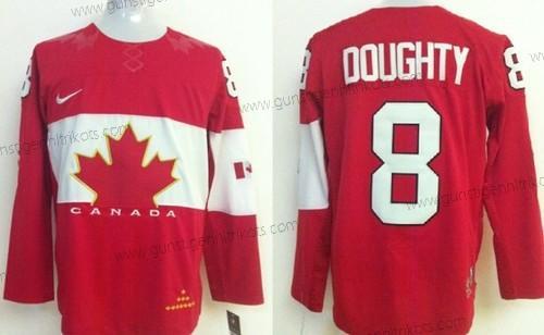 Nike Herren 2014 Olympics Kanada #8 Drew Doughty Trikots – Rot