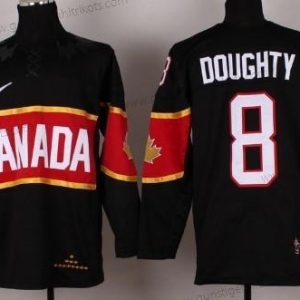 Nike Herren 2014 Olympics Kanada #8 Drew Doughty Trikots – Schwarz