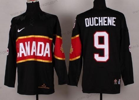 Nike Herren 2014 Olympics Kanada #9 Matt Duchene Trikots – Schwarz