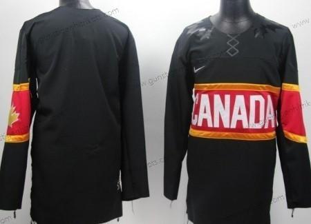 Nike Herren 2014 Olympics Kanada Leer Trikots – Schwarz