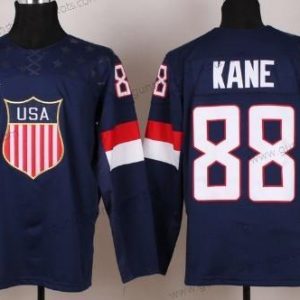 Nike Herren 2014 Olympics USA #88 Patrick Kane Trikots – Marineblau Blau