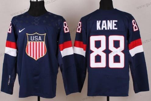 Nike Herren 2014 Olympics USA #88 Patrick Kane Trikots – Marineblau Blau