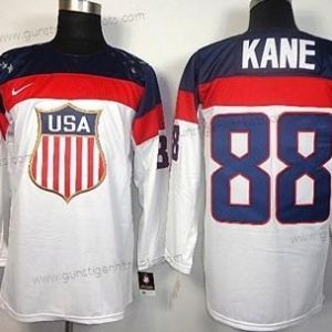 Nike Herren 2014 Olympics USA #88 Patrick Kane Trikots – Weiß