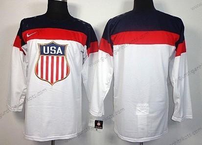 Nike Herren 2014 Olympics USA Leer Trikots – Weiß