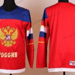 Nike Herren Personalisiertes 2014 Olympics Russland Trikots – Rot