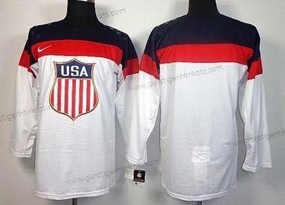 Nike Herren Personalisiertes 2014 Olympics USA Trikots – Weiß