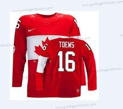 Nike Jugend 2014 Olympics Kanada #16 Jonathan Toews Trikots – Rot