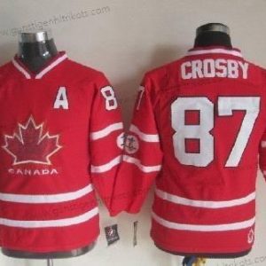 Nike Kinder 2010 Olympics Kanada #87 Sidney Crosby Trikots – Rot