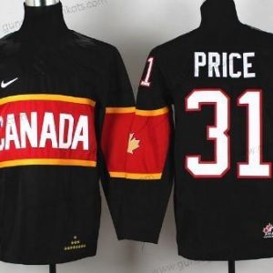 Nike Kinder 2014 Olympics Kanada #31 Carey Price Trikots – Schwarz