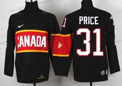 Nike Kinder 2014 Olympics Kanada #31 Carey Price Trikots – Schwarz